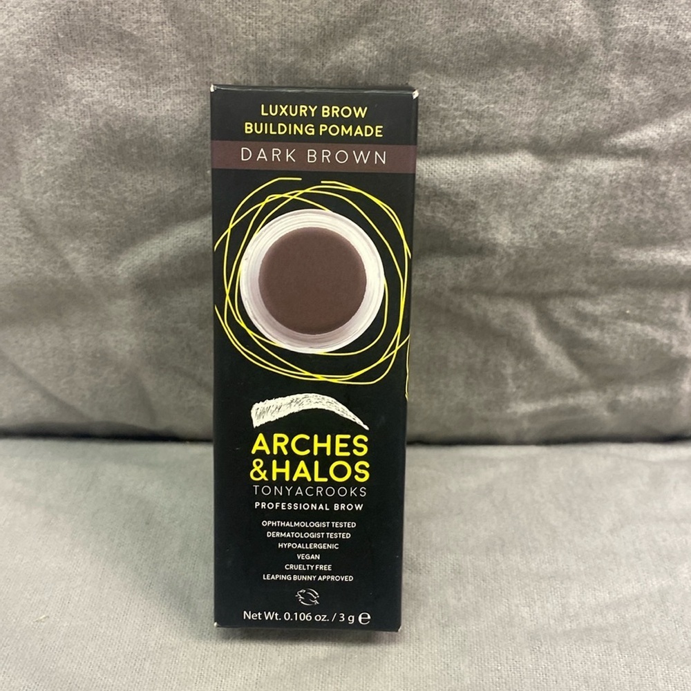 Arches & Halos Luxury Brow Building Pomade, Dark Brown